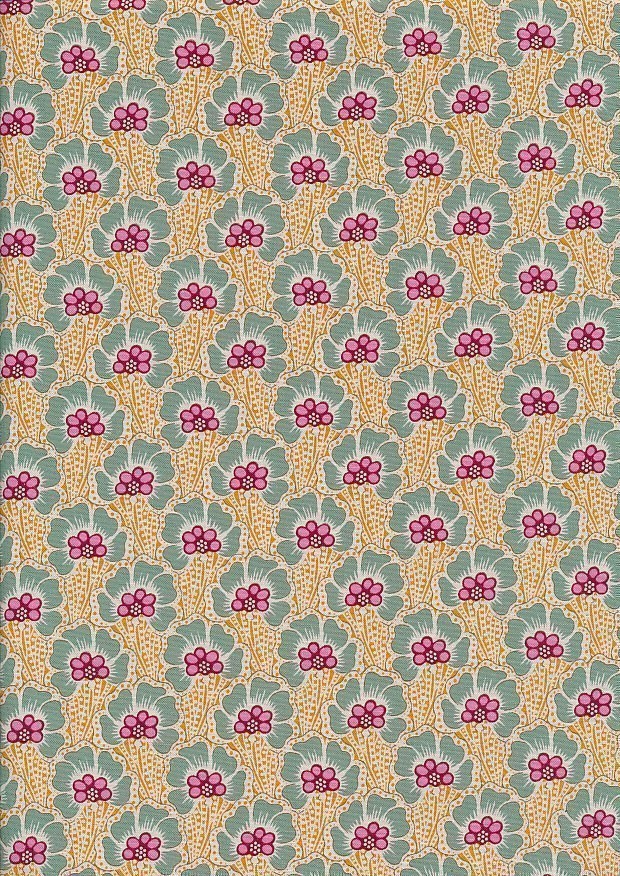 Tilda Fabrics - Cotton Beach 100340 Ocean Flower Honey