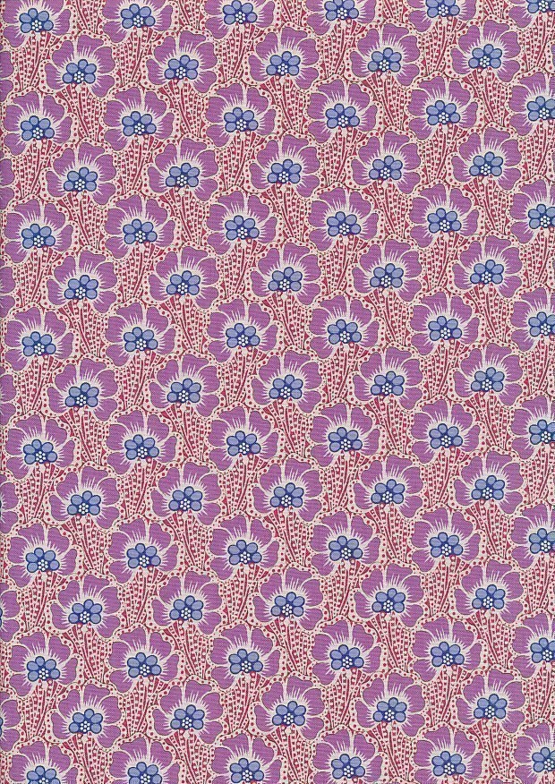 Tilda Fabrics - Cotton Beach 100325 Ocean Flower Coral