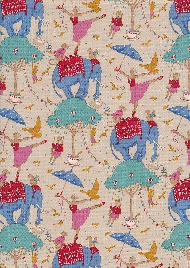 Tilda Fabrics - Jubilee Circus Life Crème