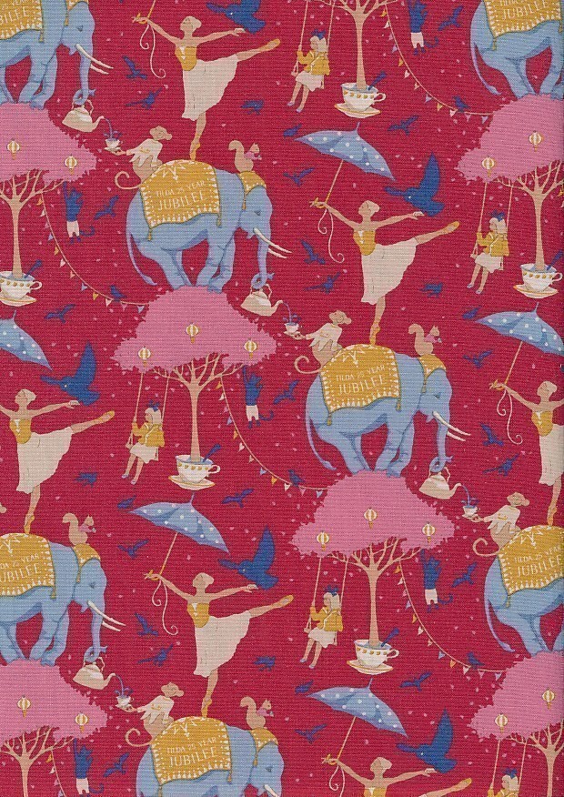 Tilda Fabrics - Jubilee Circus Life Red