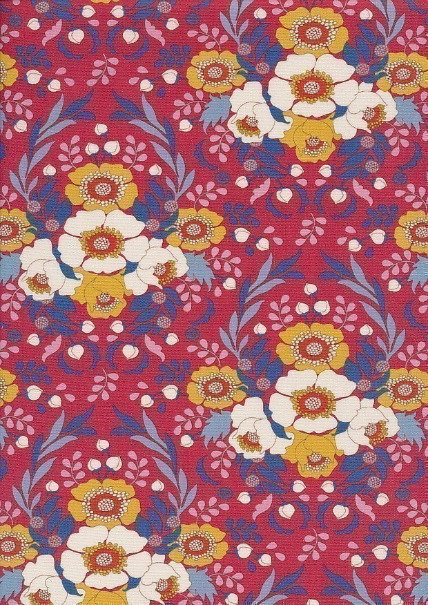 Tilda Fabrics - Jubilee Anemone Red