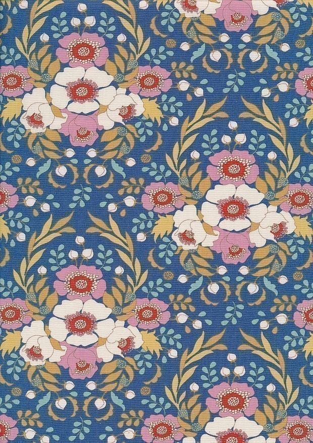 Tilda Fabrics - Jubilee Anemone Blue