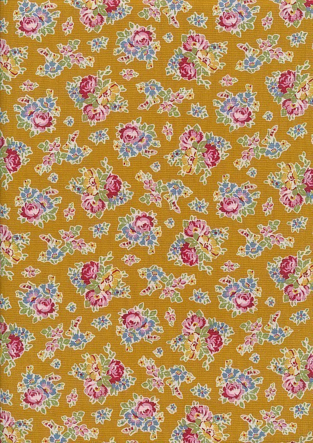 Tilda Fabrics - Jubilee Sue Mustard