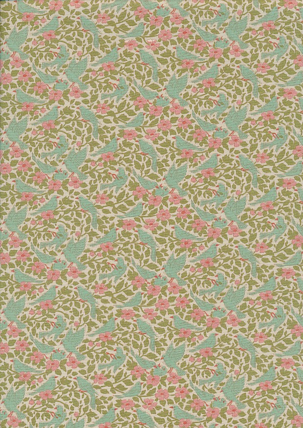 Tilda Fabrics - Songbird Ava Green