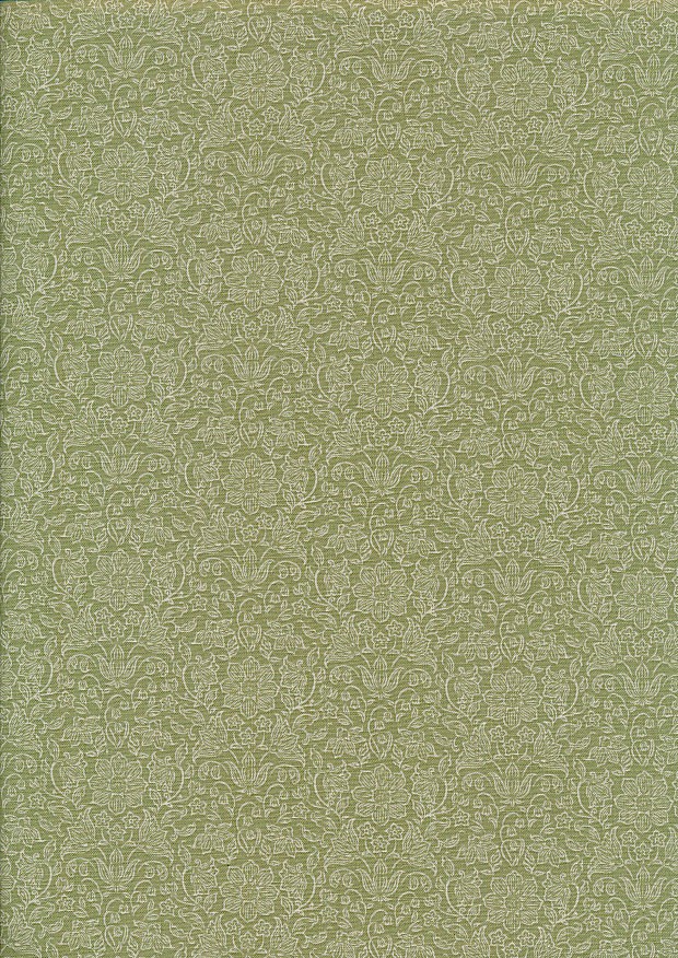 Tilda Fabrics - Songbird Lila Green