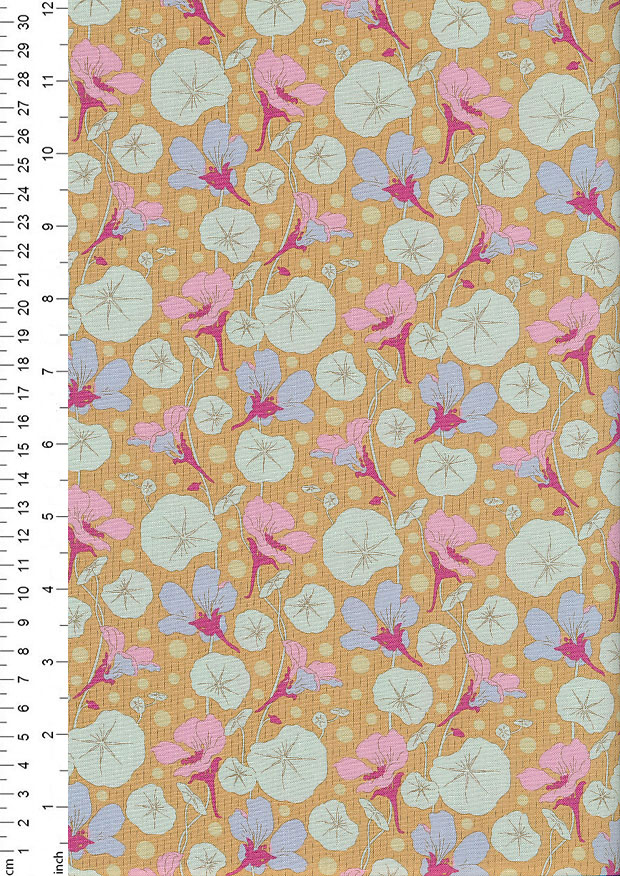 Tilda Fabrics - Gardenlife Mustard Nasturtium 100304