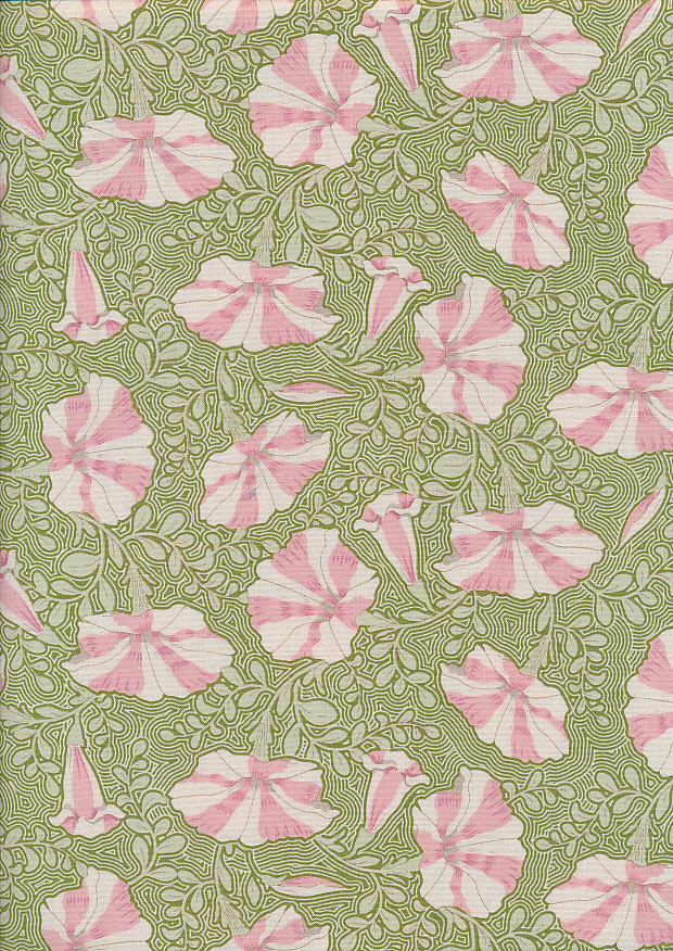 Tilda Fabrics - Gardenlife Green Petunia 100313