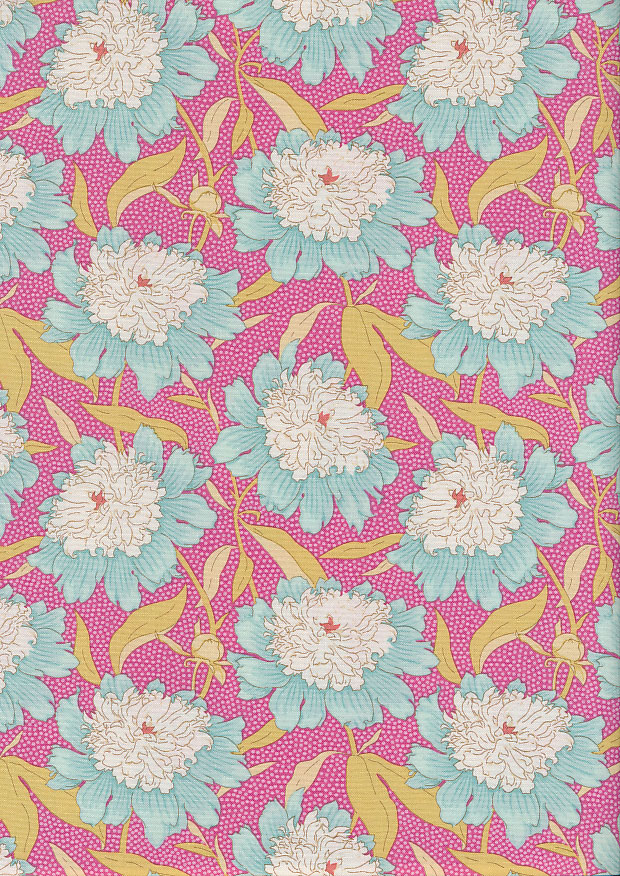 Tilda Fabrics - Gardenlife Pink Bowl Peony 100301