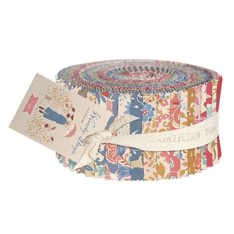 Tilda Fabrics - 40 x Fabric Strip Jelly Roll The Windy Days Collection