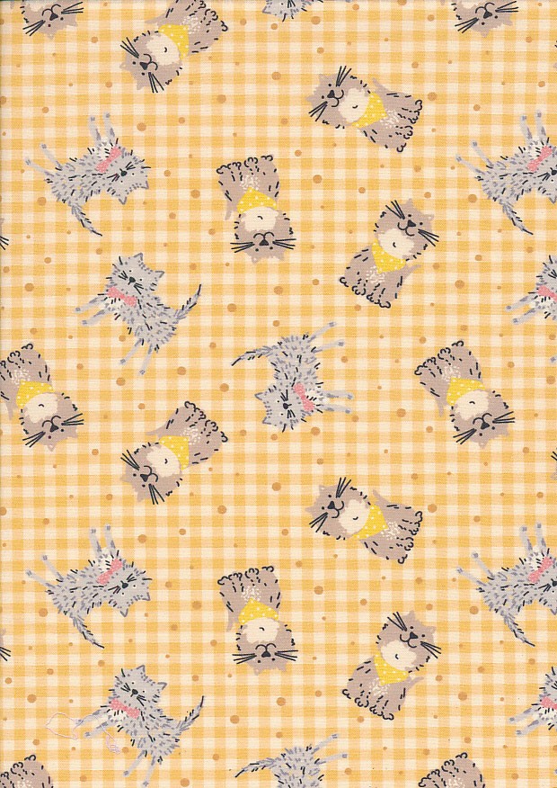 Craft Cotton Co. - Ruff And Tumble & Purrfect Cats Ginham Charm