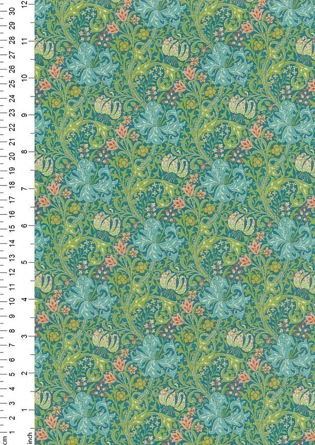 William Morris - Cotton Percale Golden Lily