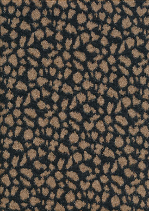 Medium Weight Wool Mix - Leopard Brown/Charcoal