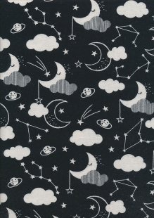 3 Wishes Flannel - Don't Forget To Dream DFDM Night Sky Flannel