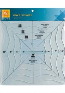 EZ Wavy Squares Acrylic template