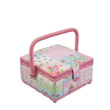 Small Sewing Box - Pink Patchwork MVS/14