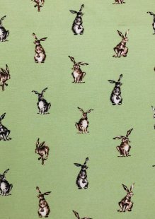 Chatham Glyn - Linen Look Popart Classic Hares Green