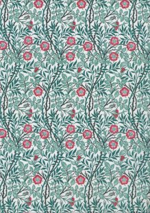 Crafty By Chatham Glyn - William Morris Poly Cotton PCD005Sweet Briar Azure