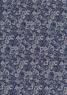 Rose & Hubble - Quality Cotton Print CP-0858 Navy