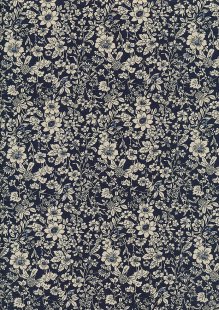Rose & Hubble - Quality Cotton Print CP-0221 Navy