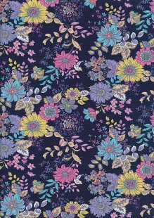 Rose & Hubble - Quality Cotton Print CP-0816 Navy