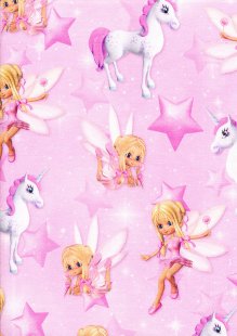 Creative Solutions Jersey - Unicorns and Fairies Pink