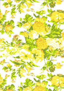 DOU Polycotton - Bouquet Yellow 14