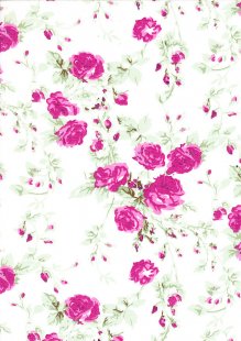 Poly Cotton - Climbing Rose Pink