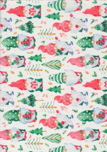 Fabric Freedom - Digital Print Christmas Gnomes FF2223