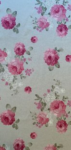 Furnishing Fabric - Flowers Pink