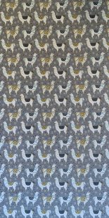 Furnishing Fabric - Llamas Grey