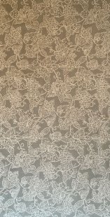 Furnishing Fabric - Flowers Grey