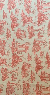 Furnishing Fabric - Lymefield Toile Coral