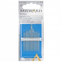 Hand Sewing Needles: Sharps: Nos.3-9: 20 Pieces