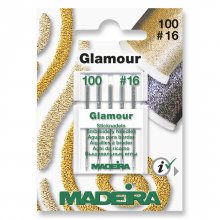 Sewing Machine Needles: Glamour & Decora Embroidery: Size 110, No.16: 5 Cards