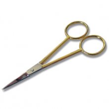 Scissors: Embroidery: Gold-Plated: Straight: 12cm/4.5in