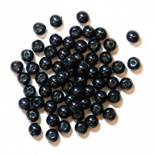 Pearls: 4mm: Navy Blue: 7g