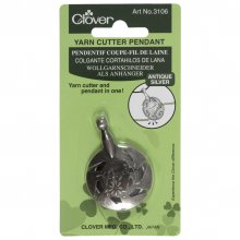 Yarn Cutter: Pendant: Antique Silver