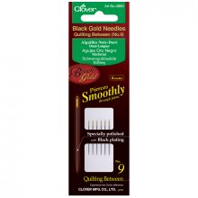 Hand Sewing Needles: Quilting/Betweens: Black Gold: No.9