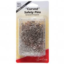Safety Pins: Curved: 38mm: 150 Pieces