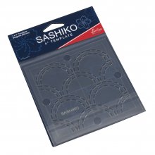 Sashiko: Template: 4in: Seigaiha (Waves)