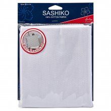 Sashiko: Cotton Fabric: 1m x 1.42m: White