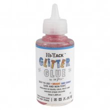 Adhesive: Hi-Tack Glitter Glue: Red: 50ml (6)