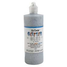 Adhesive: Hi-Tack Glitter Glue: Silver: 120ml (6)