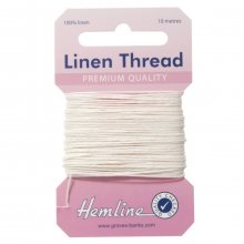 Linen Thread: 10m - White