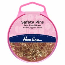 Safety Pins: Brass - 19mm/23mm - 50pcs