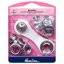 Eyelets Starter Kit: Nickel/Silver - 14mm (G)