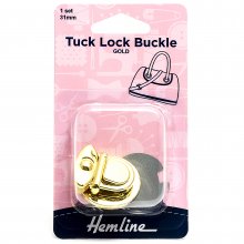Tuck Lock Buckle: 31mm: Gold