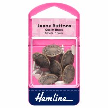 Jeans Buttons: Bronze - 16mm