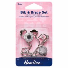 Bib and Brace Set: Nickel: 40mm