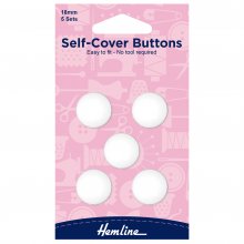 Self Cover Buttons: Nylon - 18mm